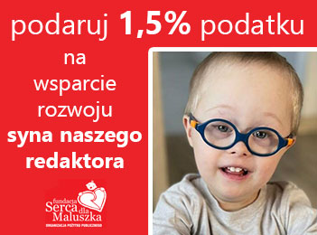 Przekaż 1,5% podatku na wsparcie rozwoju syna naszego redaktora - Adam Mysiak