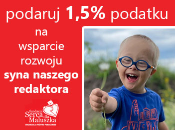 Przekaż 1,5% podatku na wsparcie rozwoju syna naszego redaktora - Adam Mysiak