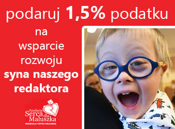 Przekaż 1,5% podatku na wsparcie rozwoju syna naszego redaktora - Adam Mysiak