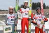 Rafał Śliż (Polska), David Unterberger i Florian Schabereiter (Austria) z nagrodami