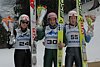Bjoern Einar Romoeren (Norwegia), Andreas Kofler (Austria) i Jon Aaraas (Norwegia)