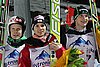 Robert Johansson (Norwegia), Manuel Fettner (Austria) i Mitja Meznar (Słowenia)