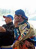 Janne Ahonen (Finlandia) oczekuje na start...