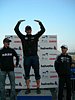 Adam Małysz (Polska), Thomas Morgenstern (Austria) i Jernej Damjan (Słowenia)