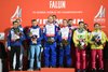 Podium konkursu drużynowego