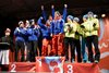 Podium konkursu drużynowego