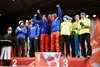 Podium konkursu drużynowego