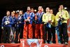 Podium konkursu drużynowego