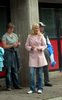 Tiia, żona Janne Ahonena, z ciekawością obserwowała zawody w Lahti (Finlandia)