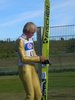 Veli-Matti Lindstroem (Finlandia) po skoku