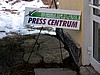 wejście do centrum prasowego