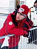 Wolfgang Loitzl (Austria) ogląda konkurs