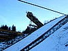 widok z wyciągu na skocznie K-125