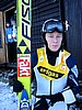 Stefan Hula (Polska) skakał jako przedskoczek w Harrachovie