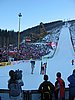 Adam Małysz (Polska) kłania się kibicom po zwycięstwie w Harrachovie