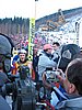 Adam Małysz (Polska) udziela wywiadu TVP