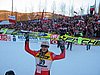 Adam Małysz (Polska) pozuje dziennikarzom