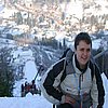 Andrew na górze skoczni