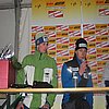 Jakub Janda (Czechy) i Janne Ahonen (Finlandia) na konferencji prasowej