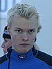 Veli-Matti Lindstroem (Finlandia) i jego blond włosy