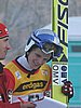 Thomas Morgenstern (Austria) ogląda listę wyników