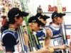 Finowie po konkursie drużynowym - od lewej: Tami Kiuru, Akseli Kokkonen, Matti Hautamaeki, Janne Ahonen