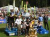 Podium konkursu drużynowego w Hinterzarten - od lewej: Finlandia, Austria, Słowenia