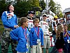 skoczkowie podczas ceremonii rozdania koszulek startowych