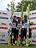 Thomas Morgenstern (Austria), Adam Małysz (Polska) i Noriaki Kasai (Japonia)