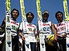 Japończycy (2 miejsce) - Kazuyoshi Funaki, Hideharu Miyahira, Noriaki Kasai i Daiki Ito (Japonia)