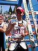 zadowolony z podium Wojciech Tajner (Polska) popija wodę