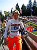 Thomas Morgenstern (Austria) zapatrzony w obiektyw naszego aparatu...