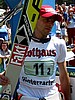 Robert Mateja (Polska) udaje się na miejsce dekoracji po konkursie