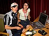 Adam Małysz (Polska) i redaktor Meg przy redakcyjnym komputerze ;)