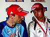Robert Mateja (Polska) i masażysta polskiej kadry Wojciech Zaręba