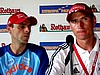 Robert Mateja (Polska) i Wojciech Zaręba (masażysta)