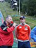 Thomas Morgenstern (Austria) udziela wywiadu