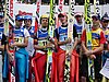 podium konkursu drużynowego w Hinterzarten