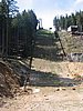trwa modernizacja trybun wokół skoczni Orlinek w Karpaczu (Polska)