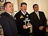 Bernhard Morawietz (przedstawiciel firmy LOOS), Apoloniusz Tajner i Paweł Włodarczyk (prezes PZN)