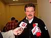 Apoloniusz Tajner (Polska) podczas wywiadu