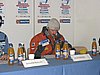 Adam Małysz (Polska) na konferencji prasowej