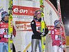 Bjoern Einar Romoeren (Norwegia), Thomas Morgenstern (Austria) i Tom Hilde (Norwegia)