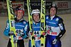 Gregor Schlierenzauer (Austria), Simon Ammann (Szwajcaria) i Wolfgang Loitzl (Austria)