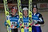 Gregor Schlierenzauer (Austria), Simon Ammann (Szwajcaria) i Wolfgang Loitzl (Austria)