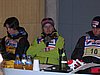 Bjoern Einar Romoeren (Norwegia), Janne Happonen (Finlandia) i Martin Koch (Austria) na konferencji prasowej