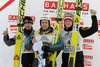 Adam Małysz (Polska) i Simon Ammann (Szwajcaria) i Thomas Morgenstern (Austria)