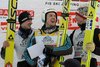 Adam Małysz (Polska) i Simon Ammann (Szwajcaria) i Thomas Morgenstern (Austria)