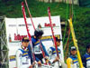 Podium zawodów w Hinterzarten - od lewej: Janne Ahonen (Finlandia), Andreas Widhoelzl (Austria), Matti Hautamaeki (Finlandia), Kazuyoshi Funaki (Japonia), Clint Jones (USA)