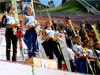 podium zawodów - od lewej: Rok Benkovic (Słowenia), Maximilian Mechler (Niemcy), Veli-Matti Lindstroem (Finlandia), Roar Ljoekelsoey (Norwegia), Reinhard Schwarzenberger (Austria), Lars Bystoel (Norwegia)